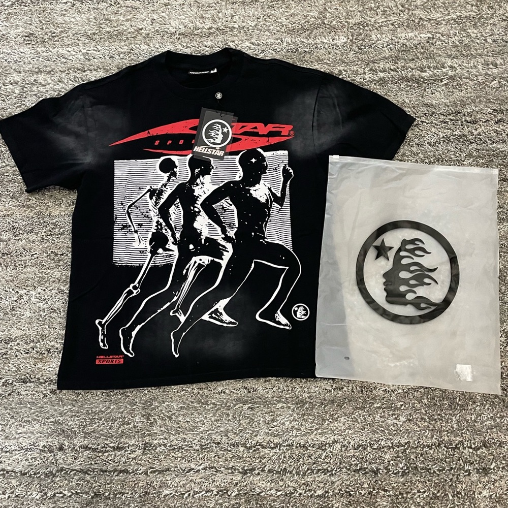 Hellstar Black Graphic T-Shirt